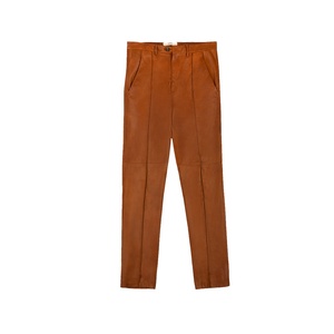 Pantalones de Hombre Marrones 100% Cuero Antiarrugas de Secado Rápido y Resistentes al Viento Estilo HIGH STREET para Invierno - Product Image 1
