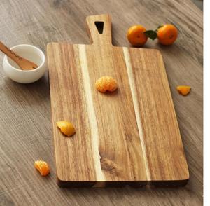 เขียงทรงสี่เหลี่ยมผืนผ้าพร้อมที่จับสำหรับเครื่องครัวเขียงเสิร์ฟอาหารเขียงหั่นผัก - Product Image 3