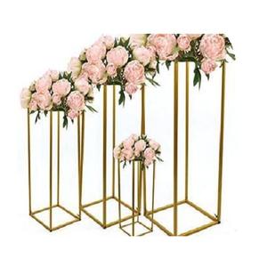 Ensemble de 4 centres de table de différentes tailles, qualité supérieure, en métal, pour centres de table de mariage, pour la scène de mariage - Product Image 6