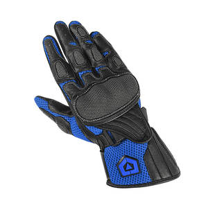 Guantes impermeables de cuero auténtico para motocicleta, de alta calidad, a la moda, para verano - Product Image 5