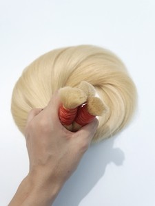 Wholesale Human Nature Hair Extensions Double Drawn 8''-33'' 613 <b>Bleach</b> Raw Vietnamese Lace Wigs 26-36 Inches Stretched Length - Product Image 2