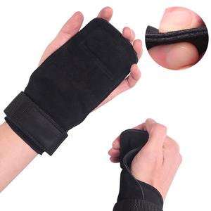 Empuñaduras de mano de cuero duraderas hechas a medida, sin dedos, gimnásticas, extraíbles - Product Image 5