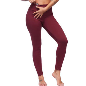 Femmes taille haute respirant Spandex Sport pantalon sans couture Yoga Legging poche été Gym impression à motifs Logo taille pour l'entraînement - Product Image 5