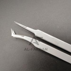 แหนบขนตาปลอมปลายแหลมทรงแอลรัสเซียสีนู้ดแหนบหนีบขนตาญี่ปุ่นเคลือบสีนู้ด - Product Image 2