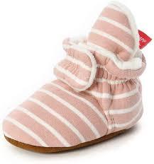 2018 nouvelle Arrivée Dernière Conception Taille Personnalisée Souple Sole Hiver Coton Biologique 3-6 Mois Bébé Chaussons-Bébé-Chaussons-Coton-Tissu - Product Image 2