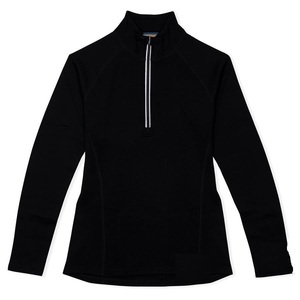 Suéter de media cremallera Merino para mujer de calidad Producto temático de caballos - Product Image 6