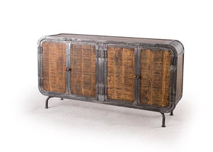 Armario de cocina Industrial, mueble de salón con patas de madera sólida y muebles de dormitorio - Product Image 2