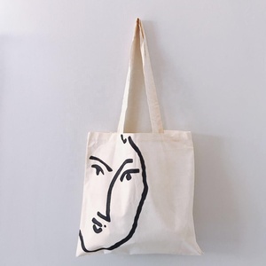 Bolsas de compras de algodón promocionales Ecológico Reutilizable Compras de comestibles Bolsa de algodón de lona plegable - Product Image 3