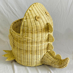 Handmade Rattan Weaving animal Storage <b>Basket</b> rooster reindeer <b>Picnic</b> food Container christmas gift presnets tabletop <b>baskets</b> - Product Image 1