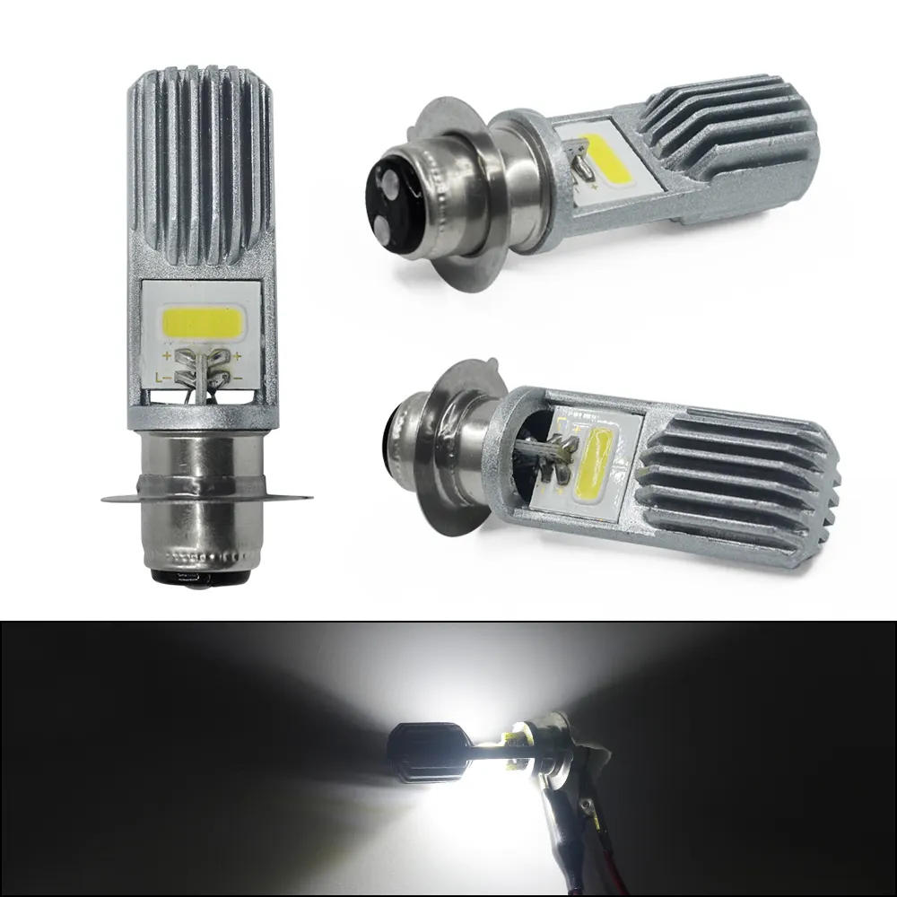 Led Xe Máy Đèn Pha Bulbs 1400Lm LED H6 P15D-25-1 Hi/Lo Đèn Xe Máy Scooter Đèn Pha Moto Lights