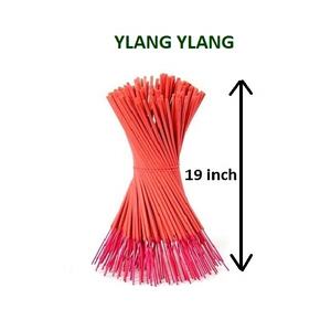 Varillas de incienso orgánico Ylang, de 19 pulgadas varitas de incienso al mejor precio en la India (rojo) - Product Image 1