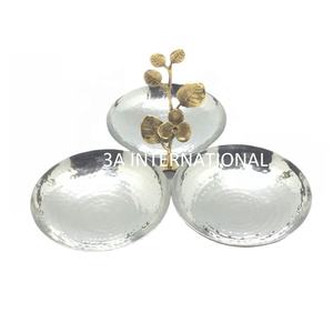 ชามใส่ผลไม้ทรงกลมทำจากนิกเกิลสำหรับตกแต่งบ้านและร้านอาหาร - Product Image 5