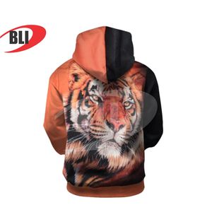 เสื้อฮู้ดแบบสวมหัวพิมพ์ซับลิเมชันสำหรับผู้ชายผ้าฟลีซผ้าฝ้ายโพลีเอสเตอร์100% ดีไซน์ตามสั่งพร้อมโลโก้แบรนด์สำหรับทุกเพศ - Product Image 2