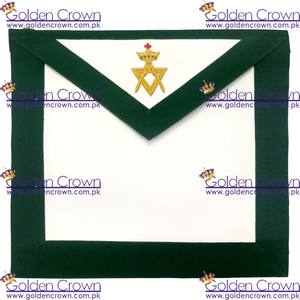 Allied Masonic Degree AMD Member Delantal de cuero Bordado a mano Insignia para coser Masonic Regalia - Product Image 2