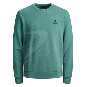 Custom Men's Regular Fit Winter Fleece Blank Pullover Cotton <b>Polyester</b> <b>Hoodie</b> Crew Neck Solid Print Pattern Windproof Sweatshirt - Product Image 1