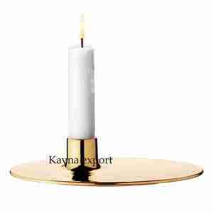 Bougeoir artisanal en métal plaqué or décoration de Noël maison prix de gros bougeoirs - Product Image 1