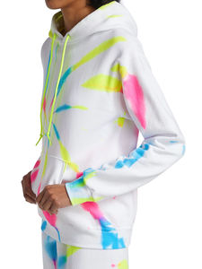 Dernière mode à capuche pour femmes Nouvelle arrivée Flower Tie Dye Print Prix Saison d'hiver Col à capuche - Product Image 4