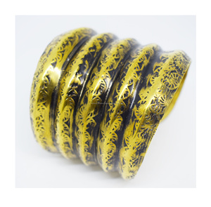 Pulsera de latón hecha a mano con efecto brillante, diseño de estrella y luna, estilo africano, joyería antigua de 1905, ideal para festivales. - Product Image 6