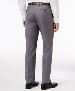 Pantalones de vestir rectos para hombre, ropa informal de corte holgado para negocios, primavera y otoño, venta al por mayor - Product Image 3