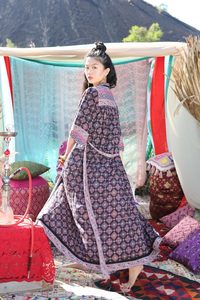 2024 Mùa Hè Sang Trọng Bohemian <span class=keywords><strong>Gypsy</strong></span> <span class=keywords><strong>In</strong></span> Dệt Kimono Phụ Nữ 'Tầng Chiều Dài Bãi Biển Cover-up Ăn Mặc Tự Nhiên Vòng Eo Châu Âu - Product Image 4