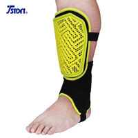 Protège-tibias et chevilles pour adultes Tsport, protection professionnelle anti-collision, en polyester/rayonne/caoutchouc/EVA/KPU