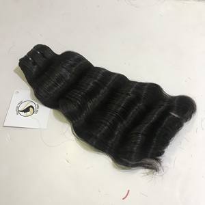 Venta al por mayor de proveedores de calidad superior barato a granel ofertas de materias primas 100% Remy cabello humano ondulado Vietnam paquetes de cabello virgen - Product Image 5