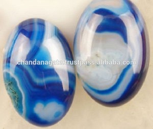 Joyería ovalada de ónix azul de alta calidad, piedra colgante, cabujón ovalado, joyería, piedra Natural, cristal curativo, mayorista de piedras preciosas - Product Image 4