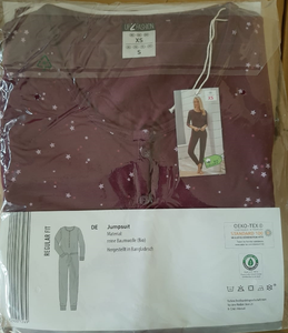 Combinaison-pantalon d'été pour femme à manches longues, taille élastique, rayée et imprimée, avec poches, de marques Leftover Apparel - Product Image 3