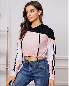 Sudadera corta con capucha para mujer, ropa para entrenamiento, venta al por mayor - Product Image 4