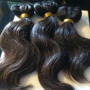 Extensiones de cabello humano ondulado sin procesar, cabello indio puro virgen - Product Image 1