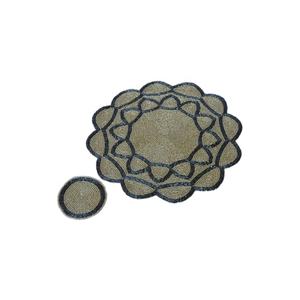 Designer Beaded <b>Placemat</b> Home Decor Coaster Mat Colored Beaded Design - Product Image 5
