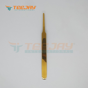 Titanium Gold Eyelash eyebrow Tape remover Tweezer Watchmaker Stamp Coin Glass Collector Tweezer Beauty Tool Makeup tool - Product Image 4
