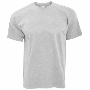 Blank Tee Shirt Factory Outlet Solid Colored Men Women Favorable Price Cotton Quick Dry Grey T-Shirts
