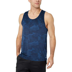 Top de entrenamiento sin mangas para hombres con sisas profundas Camiseta sin mangas para hombres para levantamiento de pesas Tela de algodón suave - Product Image 2