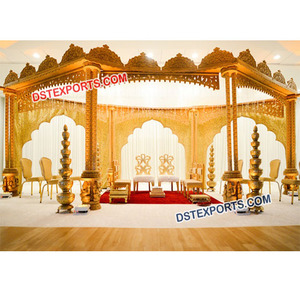Mandap de Madera Tallada para Bodas Hindúes, Diseño Artesanal, Último Modelo, Venta de Fábrica, DST Exports Canadá - Product Image 1