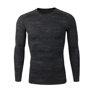 Haut de compression imprimé par transfert thermique personnalisé pour homme, manches longues, meilleure qualité, respirant, séchage rapide, 280g, service OEM - Product Image 1