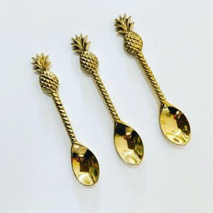 Cuillère en laiton de haute qualité poli or, pour taille personnalisée et restaurants et hôtels, ustensiles de fête, utilisation et finition or, 100% - Product Image 2