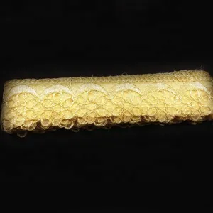 Indian Trim Mooie Gouden Gota Patti Lace Sari Rand Sierkant Veters Geborduurde Prijs Per Tuin Veters Stoffen Voor Vrouwen