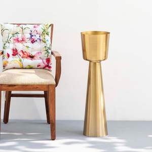 Soporte de maceta de Metal dorado para jardín, soporte de maceta multicolor de alta calidad para interior - Product Image 5