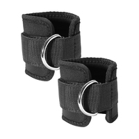 Correa de Soporte para Tobillo Unisex de Poliéster y Algodón, Duradera, Cómoda, Acolchada, Ajustable, Antideslizante, para Invierno, Gimnasio y Ejercicio