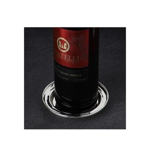 Dessous de verre de bouteille de vin plaqué argent, ml, finition Nickel, pour articles de bar, maison et Restaurant - Product Image 3