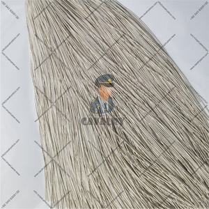 Alambre de bulón francés de plata, alta calidad, Canutillo opaco de plata española - Product Image 4