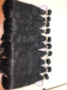 Venta al por mayor sedoso recto vietnamita extensiones de cabello humano virgen Paquete de doble dibujado en hueso recto estilo con efecto de onda - Product Image 6