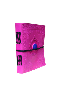 Màu hồng dập nổi da chính hãng Tạp Chí với màu xanh đá đen bông chủ đề gần hơn văn phòng nhật ký hoa mô hình đầy đủ cuốn sách phong cách - Product Image 2