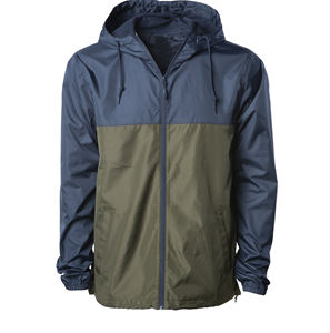 <b>Men's</b> <b>Lightweight</b> Canvas Windbreaker <b>Jacket</b> Water-Resistant Zip Hooded Winter Coat for Football Stand Collar Thin for Windy Days - Product Image 1