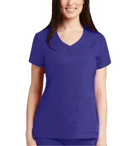 Scrubs Set Ziekenhuis Vrouwen Verpleeguniform Sets Bedrukte Medische Scrubs Uniformen Stijlvolle Ziekenhuis Medische Pakken Vochtafvoerende Stof