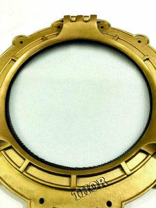 Espejo de ventana de ojo de buey redondo de aluminio, espejo de baño decorativo de un solo lado con características personalizadas para decoración de barcos/barcos - Product Image 4