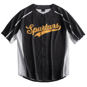 Maillot de baseball à sublimation personnalisée pour hommes en polyester respirant avec tissu en maille ample et logo OEM Maillot de baseball personnalisable - Product Image 1
