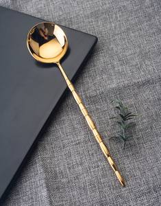 Cuchara de latón de uso de boda real de alta calidad para uso en la cocina para acero espejado hecho a mano a la mejor calidad pulido para la venta - Product Image 3