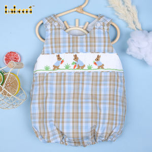 Combinaison sans manches pour bébé garçon Babeeni, hiver, motif lapin et carotte, 100% coton, certifiée OEKO-TEX, ignifuge - Product Image 2